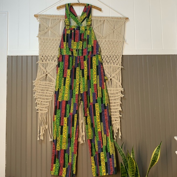 Vintage Other - RARE 1960s-1970s Bigsmith Graphic Print Overalls